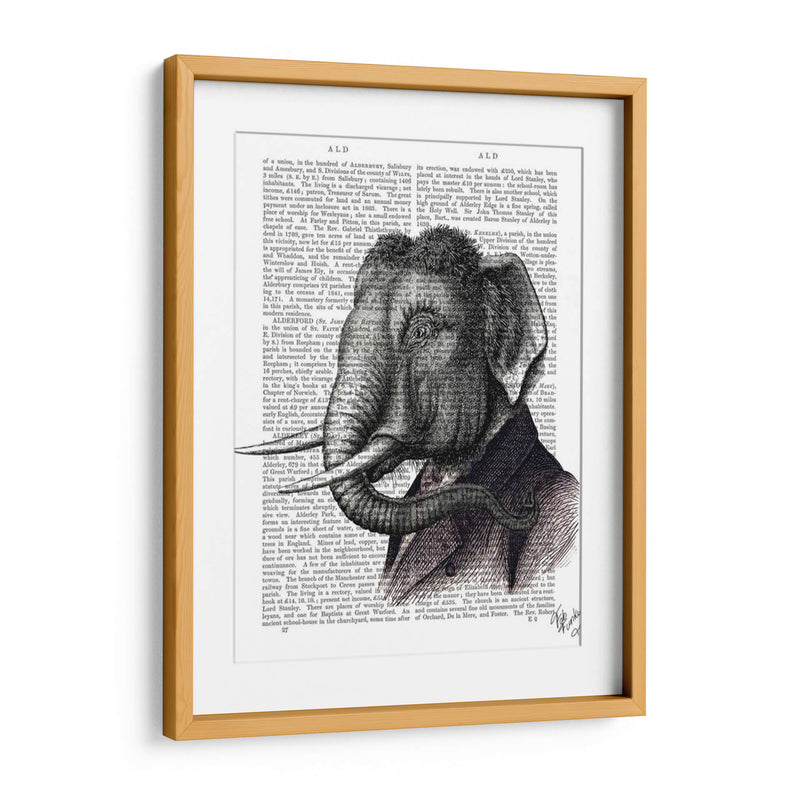 Retrato De Elefante - Fab Funky | Cuadro decorativo de Canvas Lab