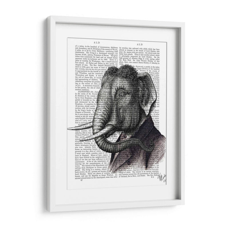 Retrato De Elefante - Fab Funky | Cuadro decorativo de Canvas Lab