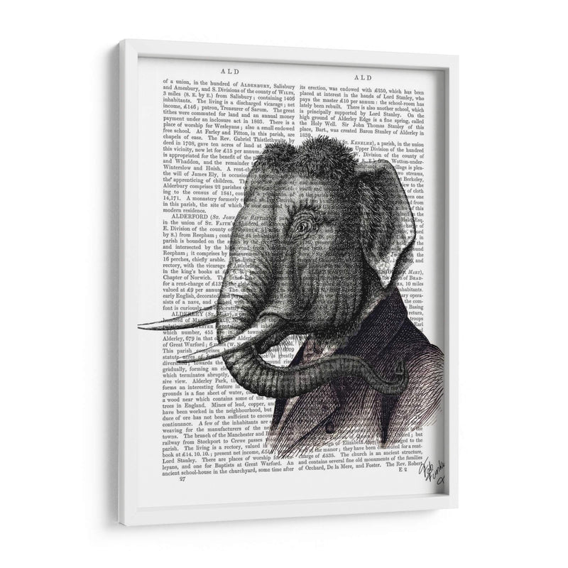 Retrato De Elefante - Fab Funky | Cuadro decorativo de Canvas Lab