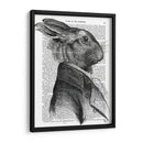 Perfil De Retrato De Conejo - Fab Funky | Cuadro decorativo de Canvas Lab