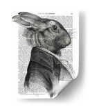 Perfil De Retrato De Conejo - Fab Funky | Cuadro decorativo de Canvas Lab
