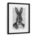 Conejo En Traje Retrato - Fab Funky | Cuadro decorativo de Canvas Lab