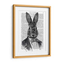 Conejo En Traje Retrato - Fab Funky | Cuadro decorativo de Canvas Lab