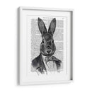 Conejo En Traje Retrato - Fab Funky | Cuadro decorativo de Canvas Lab