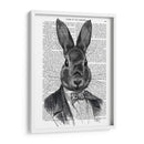 Conejo En Traje Retrato - Fab Funky | Cuadro decorativo de Canvas Lab