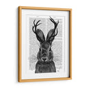 Jackalope Con Astas Grises - Fab Funky | Cuadro decorativo de Canvas Lab
