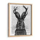 Jackalope Con Astas Grises - Fab Funky | Cuadro decorativo de Canvas Lab