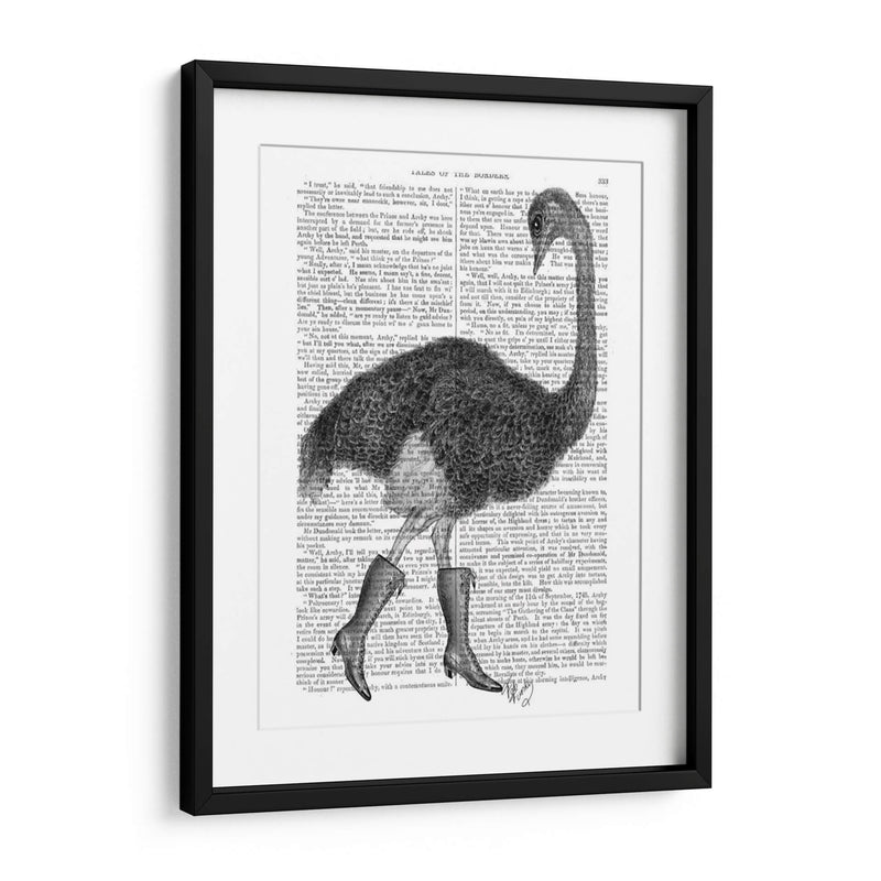 Avestruz En Botas - Fab Funky | Cuadro decorativo de Canvas Lab