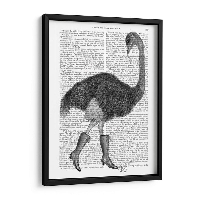 Avestruz En Botas - Fab Funky | Cuadro decorativo de Canvas Lab