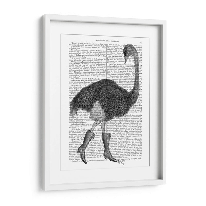 Avestruz En Botas - Fab Funky | Cuadro decorativo de Canvas Lab