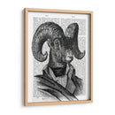 Retrato De La Cabra De Montaña - Fab Funky | Cuadro decorativo de Canvas Lab