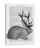 Retrato De Jackalope 1 - Fab Funky | Cuadro decorativo de Canvas Lab