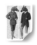 Dos Caballeros De Cebra - Fab Funky | Cuadro decorativo de Canvas Lab