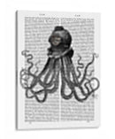 Pulpo Y Casco De Buceo. - Fab Funky | Cuadro decorativo de Canvas Lab