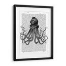 Pulpo Y Casco De Buceo. - Fab Funky | Cuadro decorativo de Canvas Lab
