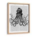 Pulpo Y Casco De Buceo. - Fab Funky | Cuadro decorativo de Canvas Lab