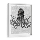 Pulpo Y Casco De Buceo. - Fab Funky | Cuadro decorativo de Canvas Lab