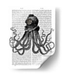 Pulpo Y Casco De Buceo. - Fab Funky | Cuadro decorativo de Canvas Lab
