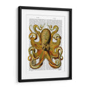 Frente De Pulpo Amarillo Vintage - Fab Funky | Cuadro decorativo de Canvas Lab