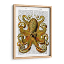 Frente De Pulpo Amarillo Vintage - Fab Funky | Cuadro decorativo de Canvas Lab