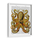 Frente De Pulpo Amarillo Vintage - Fab Funky | Cuadro decorativo de Canvas Lab