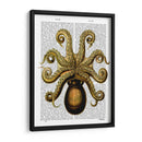 Pulpo Amarillo Vintage Debajo De La Parte Inferior - Fab Funky | Cuadro decorativo de Canvas Lab