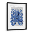 Pulpo Azul De La Vendimia 1 Frente - Fab Funky | Cuadro decorativo de Canvas Lab