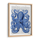 Pulpo Azul De La Vendimia 1 Frente - Fab Funky | Cuadro decorativo de Canvas Lab