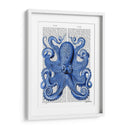 Pulpo Azul De La Vendimia 1 Frente - Fab Funky | Cuadro decorativo de Canvas Lab