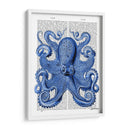 Pulpo Azul De La Vendimia 1 Frente - Fab Funky | Cuadro decorativo de Canvas Lab
