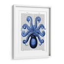 Pulpo Azul De La Vendimia 1 Debajo De La Parte Inferior - Fab Funky | Cuadro decorativo de Canvas Lab