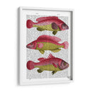 Trío De Fantasía Rojo Y Amarillo - Fab Funky | Cuadro decorativo de Canvas Lab