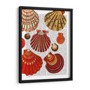 Conchas De Almejas Rojas - Fab Funky | Cuadro decorativo de Canvas Lab