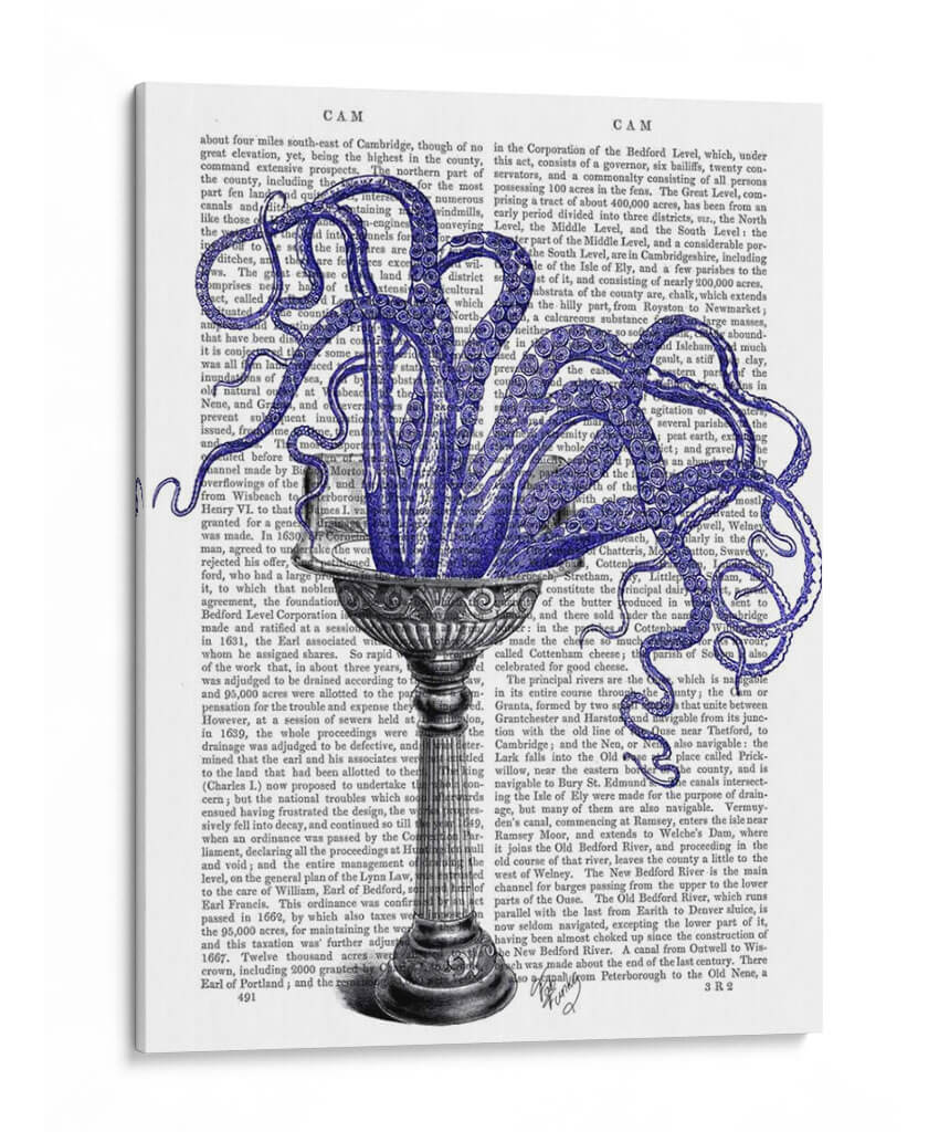 Octopus En Fregadero - Fab Funky | Cuadro decorativo de Canvas Lab