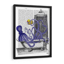 Octopus En El Baño - Fab Funky | Cuadro decorativo de Canvas Lab