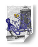 Octopus En El Baño - Fab Funky | Cuadro decorativo de Canvas Lab