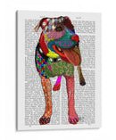 Staffordshire Bull Terrier - Patchwork - Fab Funky | Cuadro decorativo de Canvas Lab