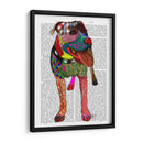 Staffordshire Bull Terrier - Patchwork - Fab Funky | Cuadro decorativo de Canvas Lab