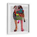 Staffordshire Bull Terrier - Patchwork - Fab Funky | Cuadro decorativo de Canvas Lab