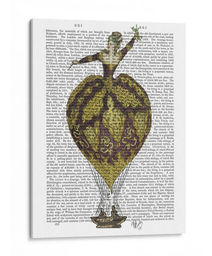 Mujer De Globo De Aire Caliente 1 - Fab Funky | Cuadro decorativo de Canvas Lab