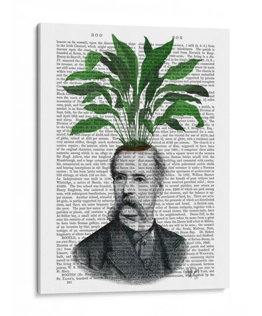 Aspidistra Cabeza Cabeza Cabeza - Fab Funky | Cuadro decorativo de Canvas Lab