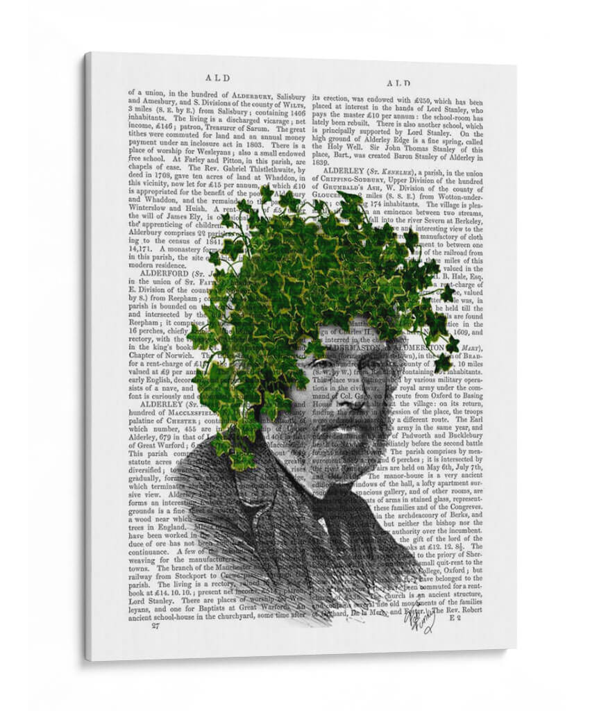 Cabeza De Planta De Cabeza De Ivy - Fab Funky | Cuadro decorativo de Canvas Lab