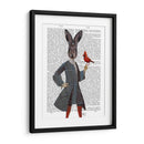 Conejo Y Pájaro Periódico - Fab Funky | Cuadro decorativo de Canvas Lab