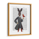Conejo Y Pájaro Periódico - Fab Funky | Cuadro decorativo de Canvas Lab