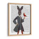 Conejo Y Pájaro Periódico - Fab Funky | Cuadro decorativo de Canvas Lab