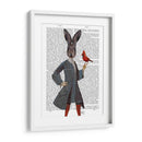 Conejo Y Pájaro Periódico - Fab Funky | Cuadro decorativo de Canvas Lab