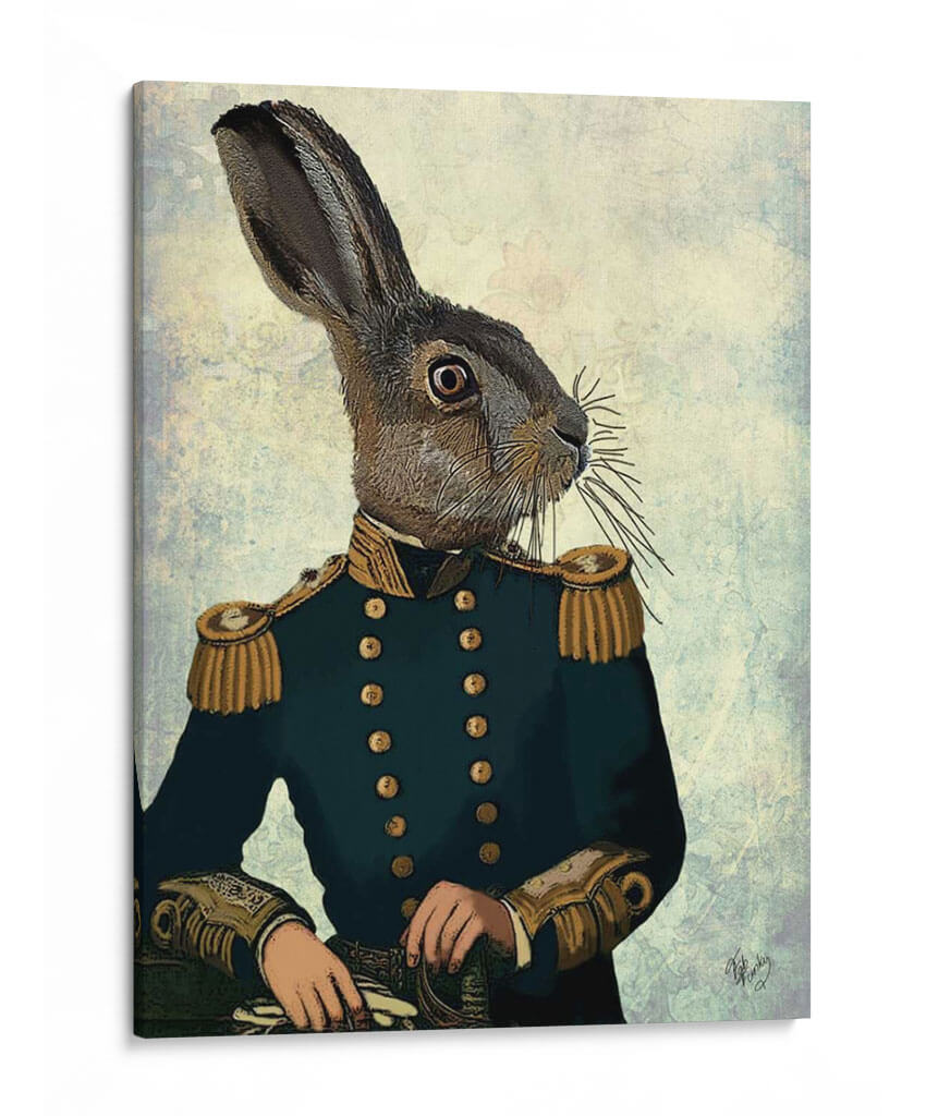 Teniente Liebre - Fab Funky | Cuadro decorativo de Canvas Lab