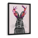Jackalope Con Astas Rosadas - Fab Funky | Cuadro decorativo de Canvas Lab