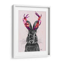 Jackalope Con Astas Rosadas - Fab Funky | Cuadro decorativo de Canvas Lab