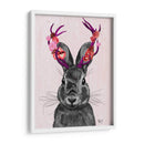 Jackalope Con Astas Rosadas - Fab Funky | Cuadro decorativo de Canvas Lab